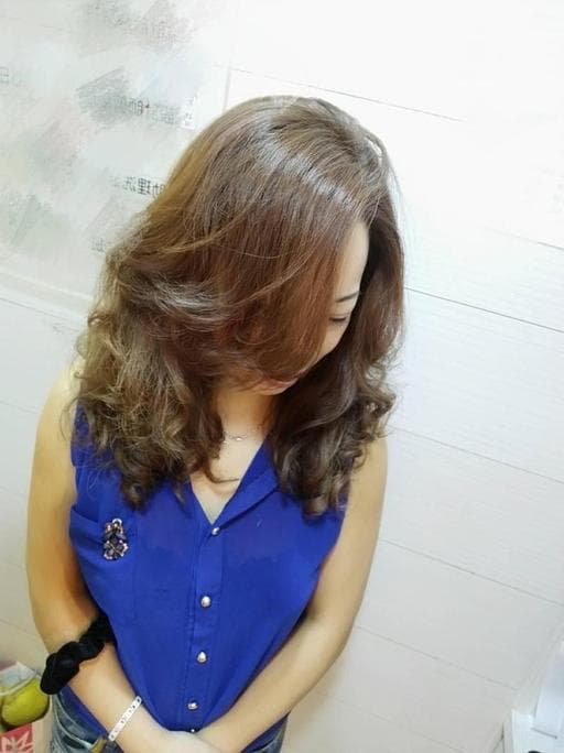 浪漫大卷、女生中長髮、時尚媽媽
