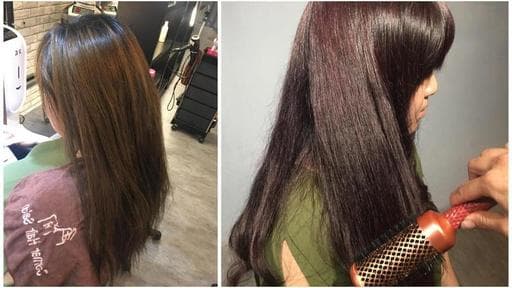女生長髮、染髮、霧面