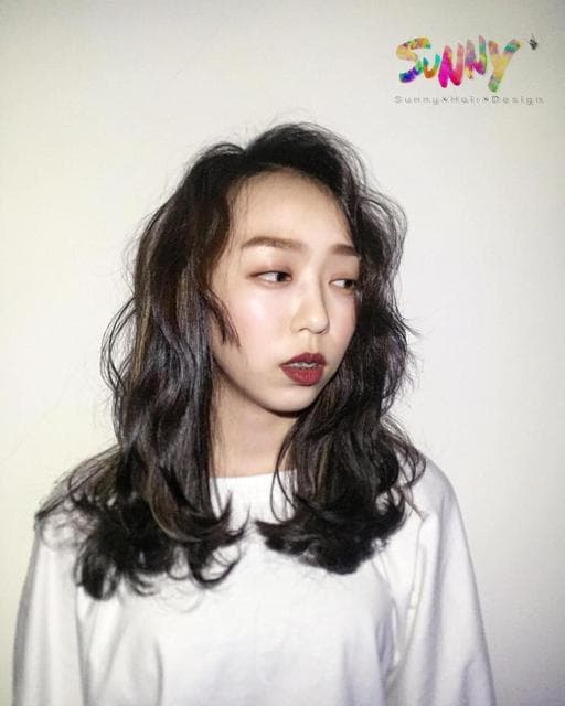 嬉皮卷、棕色系、女生長髮