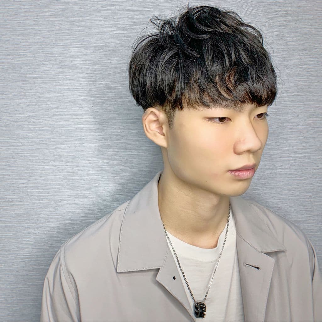 男士線條短瀏海