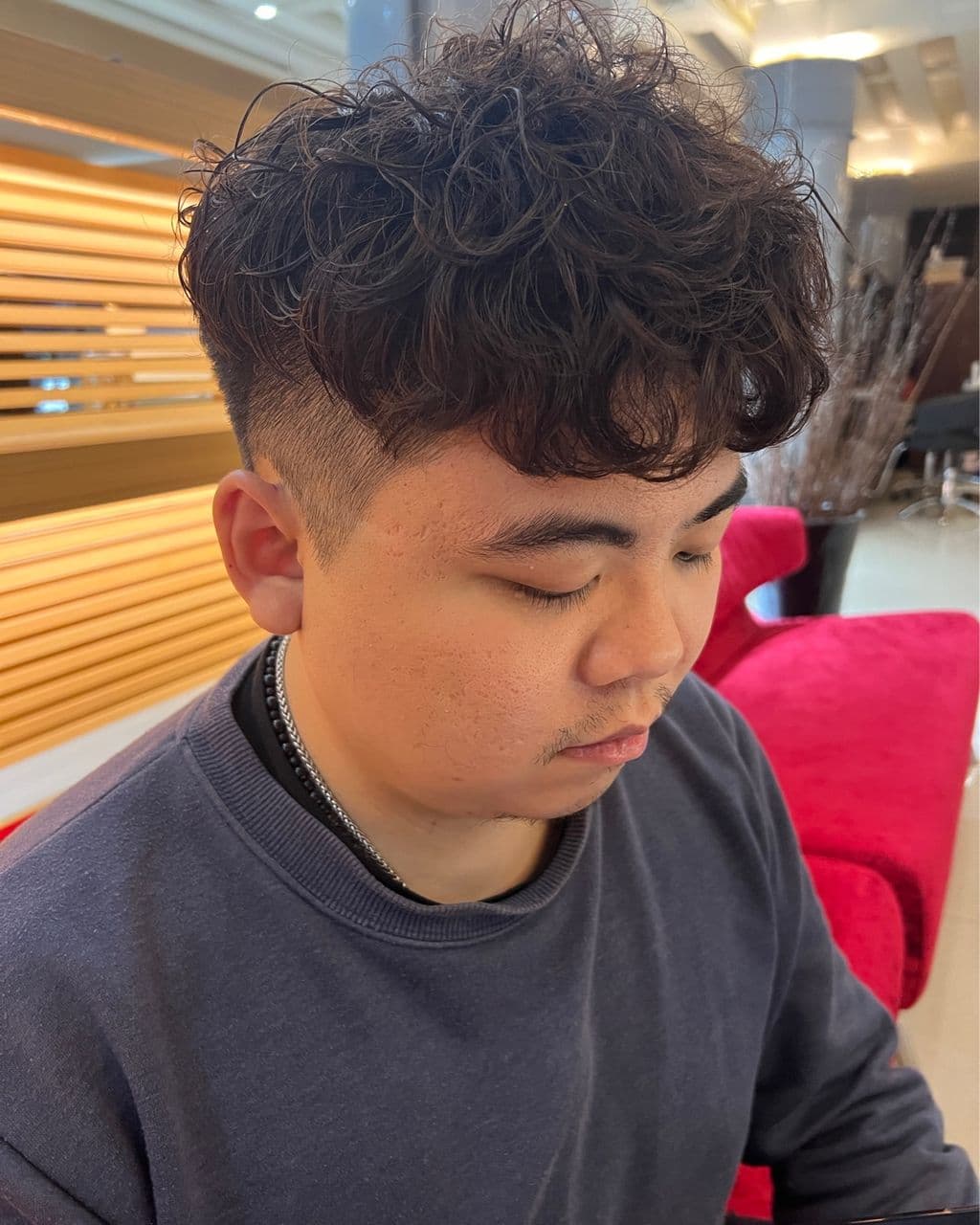 男士線條短瀏海