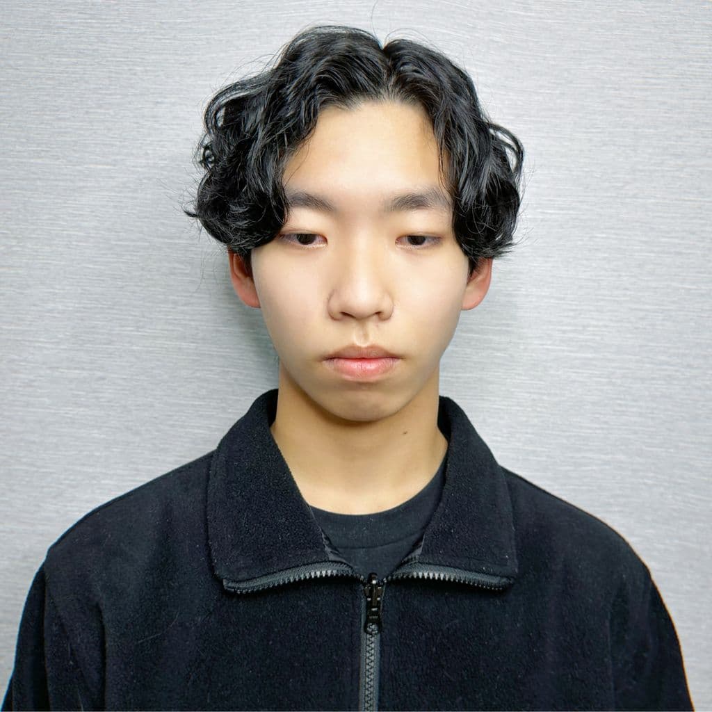 男士中分瀏海