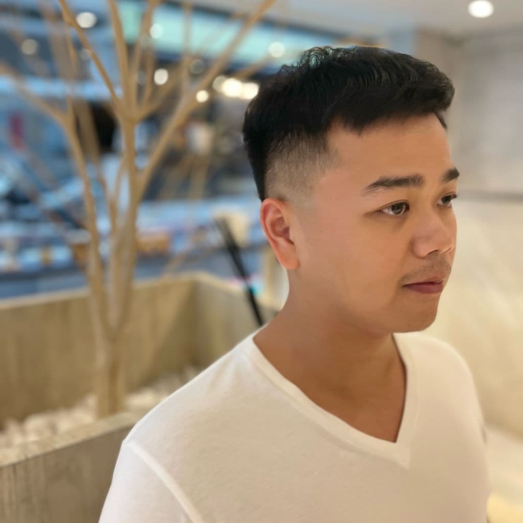 男士線條短瀏海