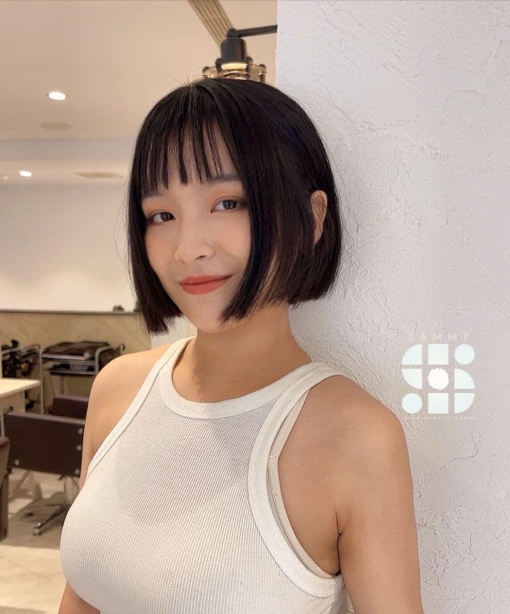 下巴短髮