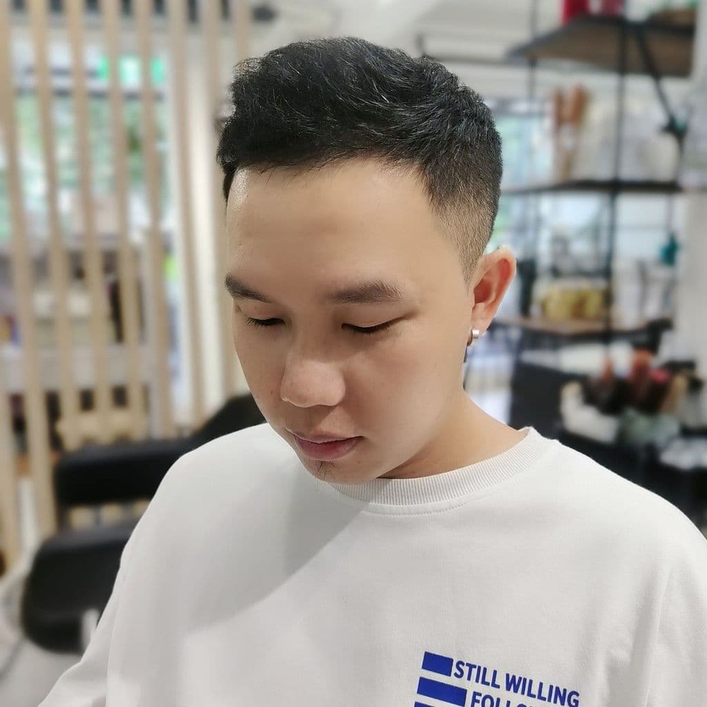 型男漸變短髮