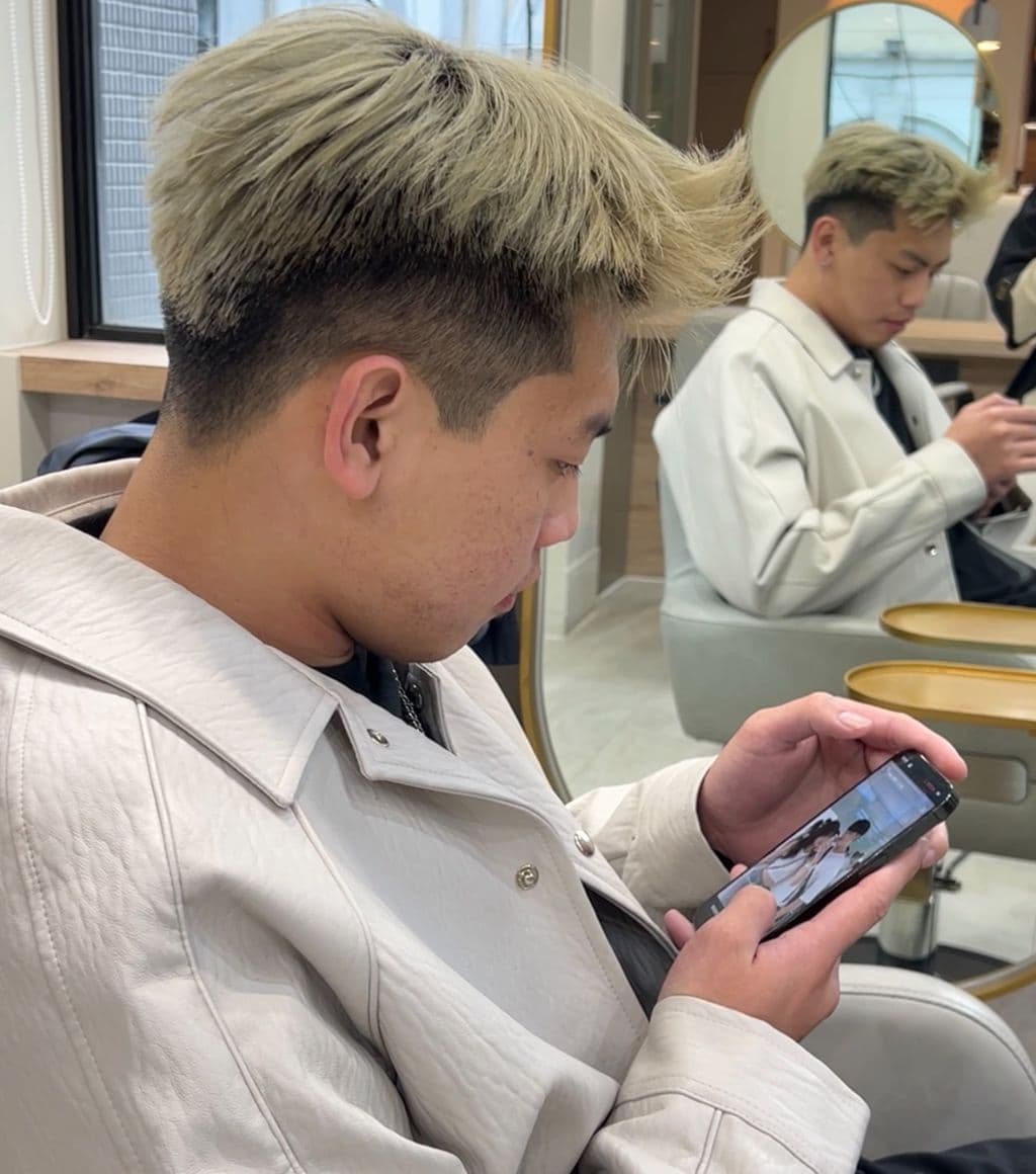 型男漸變短髮