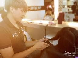 岡 hair
