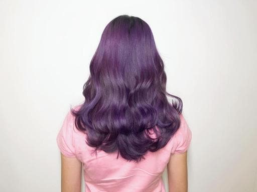 紫外光髮色、浪漫大卷、女生染髮