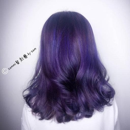 紫外光髮色、台東剪髮、女生中長髮