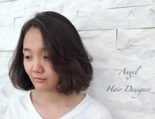 天母髮廊、台北燙髮、清新中短髮-(耳下肩上)