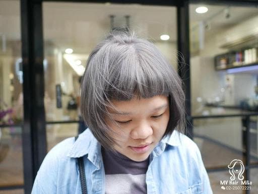 清新中短髮-(耳下肩上)、台北剪髮、中山區剪髮
