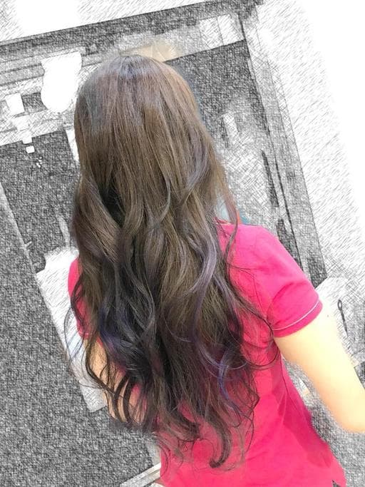 女生長髮、紫外光髮色、台北剪髮
