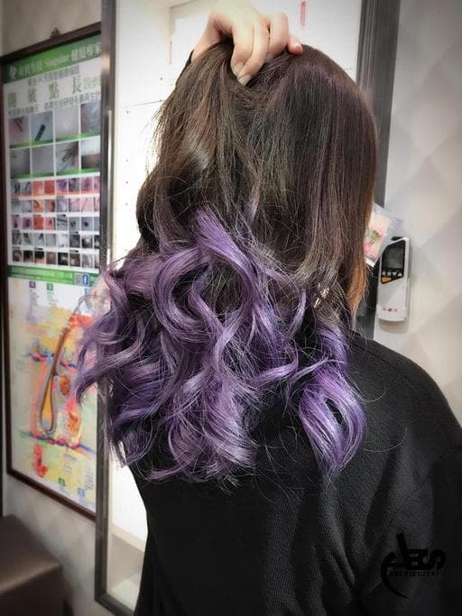挑染、染髮、紫色系