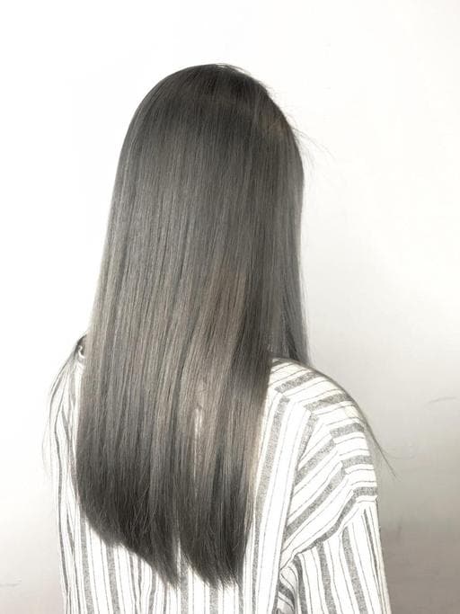 漂色、灰色系、女生長髮