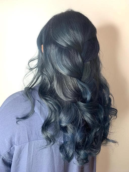 漂色、藍色系、女生長髮