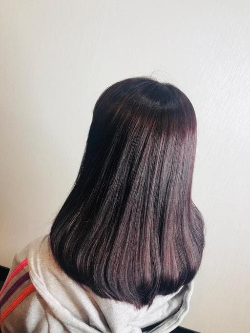 紫色系、女生染髮、台南剪髮