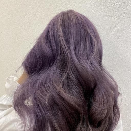 特殊色、女生長髮、紫灰