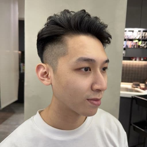 男生短髮、男生韓系紋理燙、台北剪髮